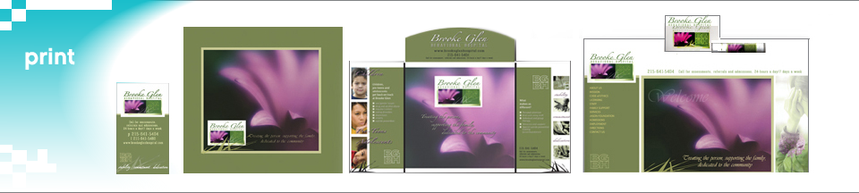 Direct Mail, Sales Brochure, Marketing Kit, Corporate Identity, business Cards, Rack Brochure