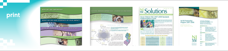 Science, Math and Technology collateral, Educational Marketing Kit and Materials, Brochures,Illustrations and Newsletters
