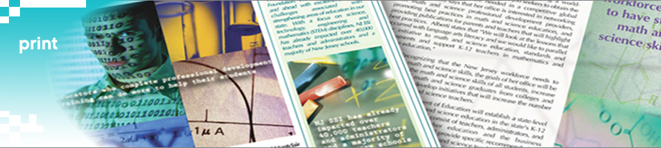 Science, Math and Technologycollateral, Education Materials, Illustrations, Brochures and Newsletters